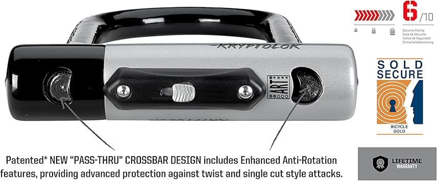 U-lock Kryptonite standart with 4' flex cable - Image 3
